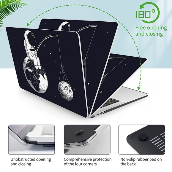 Case compatible with MacBook Air 13 Inch A1932 A2179 M1 A2337 2020 2019 2018 - Picture 6 of 7